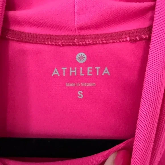 Athleta Hot Pink Long Sleeve Shirt - Picture 2 of 5